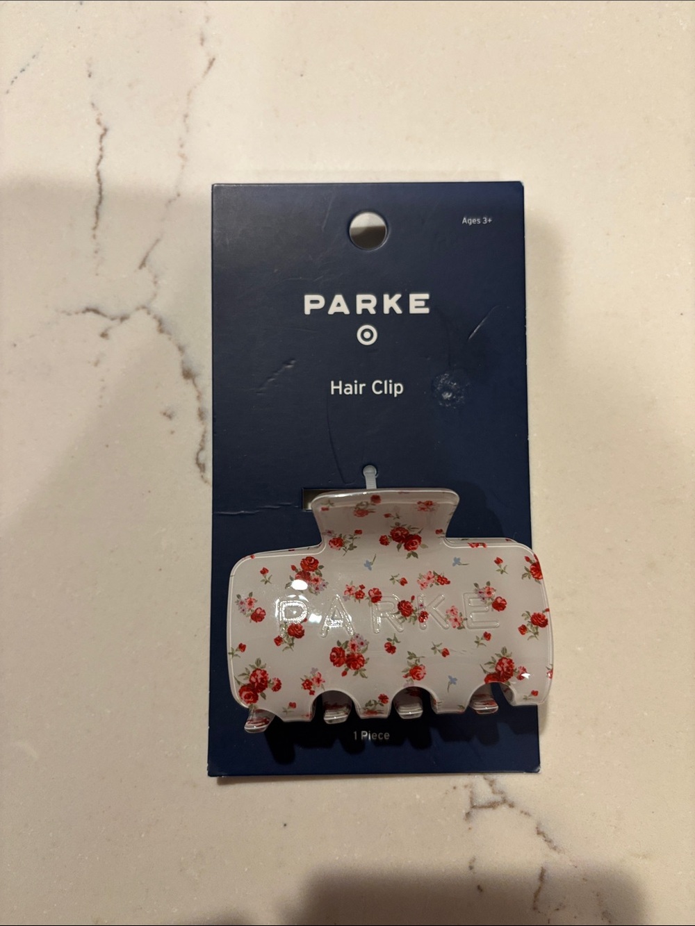PARKE x Target Hair Clip with Floral Print NWT Sold Out OS